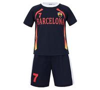 Gum & Berries Kids Football T-Shirt & Shorts Kit England Barcelona Outfit Training Top Soccer