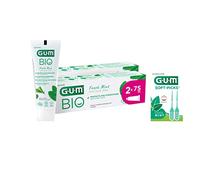 GUM BIO Toothpaste | Certified Organic and Vegan | 99% Natural Ingredients | Peppermint and Aloe Vera | with Fluoride to Protect Against Cavities | Gluten & Lactose Free