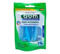Gum Easy- Flossers: silk-floss, including holder (Pack of 30 pieces).