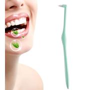 Gum End Tuft Toothbrush - Orthodontic Cleaning Brush, Small Head Toothbrush | Precise Soft Bristle, Ultra-Fine Tip for Wisdom Teeth, Interdental Cleaning, Travel Home Dorm Hotel Scenario