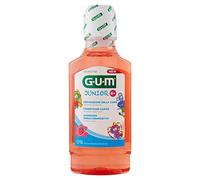 GUM Junior Collutorio Al Fluoro 0% Alcool 6+ Anni Gusto Fragola 300 ml