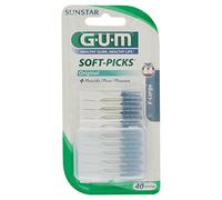 GUM Extra Large Metal Free Brushes, 40 Soft Latex-free Rubber Bristles Toothbrush Pack