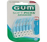 Gum - Pack Interdental Brushes Soft Picks Advanced Small Gum, 30 Pieces
