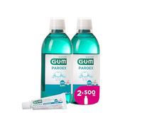 GUM PAROEX 0,06% Maintenance mouthwash | Advanced gum Care | Dual antiplaque Action | soothes Sensitive Gums | Alcohol Free | 2 x 500ml (with 1 Bonus Sample)