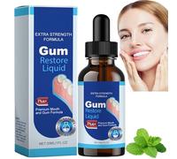 Gum Regrowth Drops,Natural Gum Restore Plus Liquid Drops Mouthwash,Gum Repair for Receding Gums,Gum Regeneration Gel,Gums Repair Treatment,Bad Breath Treatment,Whitening Mouthwash for Daily Use,30ml