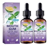 Gum Restore Drop, Gums Regrowth Drops, Gum Repair for Receding Gums Repair, Portable Oral Care Solution, Stain Removal, Dry Mouth and Bad Breath Relief for Adults (2pcs)