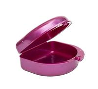 Gum Shield Case - Mouth Guard Gumshield Box for Ortho Retainers, Sports Dental Appliances, Dentures & More (Pink)