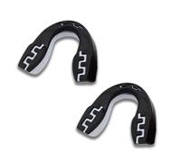 Gum Shield Mouth Guard Rugb, 2 Pcs Jaw Clenching Men Mouth Guard Adults for Boxing, Lacrosse, MMA, Martial Arts, Hockey, and All Contact Sports