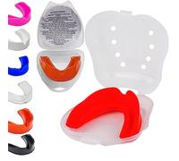 Gum Shield Teenager mouldable Mouthguard Slim Fit Adults Junior Gumshield with Case for Boxing, MMA, Rugby, Martial Arts, Judo, Karate, Hockey All Contact Sports Girls Boys Above Year Age 12 13 14