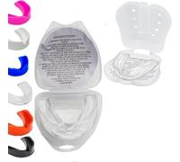 Gum Shield Teenager mouldable Mouthguard Slim Fit Adults Junior Gumshield with Case for Boxing, MMA, Rugby, Martial Arts, Judo, Karate, Hockey All Contact Sports Girls Boys Above Year Age 12 13 15