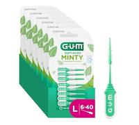 GUM Soft-Picks Comfort Flex Interdental Cleaners | Cleaning Between Teeth and Plaque Removal | Wide Grip and Flexible Neck Mint (L - [6x40])