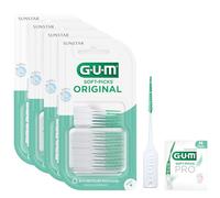 GUM Soft-Picks Original Interdental Cleaners | Teeth Cleaning and Plaque Removal | 4 x 50 Pieces (Size M: ISO 2 - ISO 2-4, 0.9-1.4 mm) +1 Bonus Free