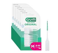 GUM Soft-Picks Original Interdental Cleaners | Teeth Cleaning and Plaque Removal | 6 x 50 Pieces (Size M: ISO 2 - ISO 2-4, 0.9-1.4 mm)