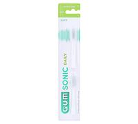 Gum Sonic Daily White Toothbrush Refills x2