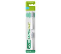 GUM Sonic Daily 2 Soft Toothbrush Heads 4110 - White