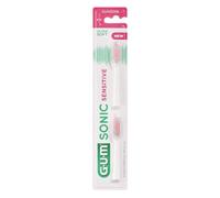 Gum Sonic Sensitive Toothbrush Refills x2
