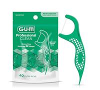 GUM Sunstar 891J Professional Clean Flossers (Bag of 40 Floss Picks)