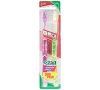GUM Technique Pro Duo Pack 2 Soft Toothbrushes 1525 - Purple - Green