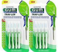 Gum 1414 Trav-Ler Set of 2 Interdental Brushes, 1.1 mm