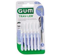 GUM Trav-ler interdental brush 0.6 mm, light blue,1 Pack of 6