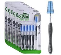 GUM TRAV-LER | interdental Brushes | Bendable Handle | Thorough Cleaning Between Teeth and Plaque Removal | 2.6 mm, ISO 7 | Size XL | 3x6 Multipack (with 1 Bonus Sample)
