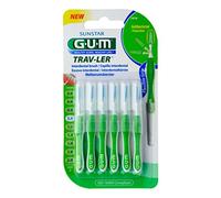 6 pieces Gum Trav-ler 1.1 mm interdental brushes + 6 caps