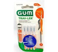 Gum Travler 1412 Interdental Brushes 0.9 mm Pack of 4