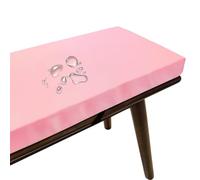 Gumatea 3cm Thick Indoor/Outdoor Customizable Size Bench Cushion Water Repellent Polyester Fabric Zipper Non-Slip Pad Adjustable Buckle High-Density Sponge Shoe Rack Window(PINK-1,16x38in)