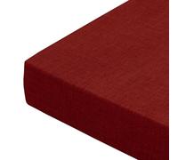 Gumatea Custom Bench Cushions 4" Thick Linen Fabric Removable Cover Zipper/Ties Non-Slip Replacement Bench Cushion For Indoor/Outdoor Dining Garden Swing Window Seat(22Red,12x42in)