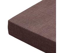 Gumatea Custom Bench Cushions 4" Thick Linen Fabric Removable Cover Zipper/Ties Non-Slip Replacement Bench Cushion For Indoor/Outdoor Dining Garden Swing Window Seat(18Coffee,18x56in)