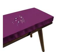Gumatea Dining Bench Cushion 3" Thick Water Repellent Polyester Fabric Zipper Non-Slip Pad Adjustable Buckle High-Density Sponge Patio Garden Swing Window Chair Furniture Cushions(PURPLE,12x24in)