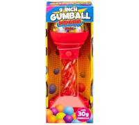 Gumball Dispenser 9" - Red - Makes A Great Gift Or Last Minute Stocking Filler For The Kids - Suitable For Vegetarians - 30g Gumballs