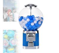 Gumball Machine Big Bubble Dispenser Ball Bulk Vending w/Key Classic Capsule Toys Candy Machine,Blue