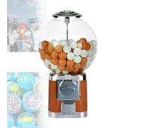 Gumball Machine Dispenser - Classic Bulk Vending Machine with Key for Bubble Capsules and Candy