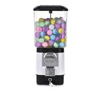 Gumball Machine for Kids, Candy Coin Operated , Coin Operated Bubble Gum Machine , Childhood Surprises And Memories, for Game Stores, White