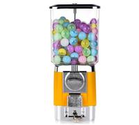 Gumball Machine for Kids, Coin Operated Candy Vending Machine with 200 Empty Balls and 100 Stainless Steel Tokens, Ideal for Game Stores