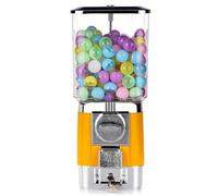 Gumball Machine Vending Dispenser - Coin Operated Candy Machine with Capsules and Tokens for Retail Stores and Game Rooms, Large Capacity for Kids