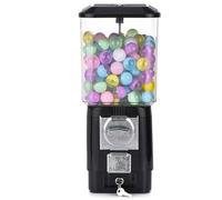 Gumball Vending Machine with 200 Empty Balls and 100 Stainless Steel Tokens, Coin Operated Bubble Gum Machine for Game Stores and Interactive Fun