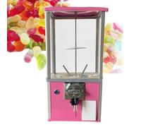 Gumball Vending Machine with 360° Rotation, Commercial Candy Dispenser for Small Treats, Locking Coin-Operated Snack Vendor