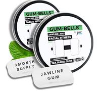 GUMBELLS™- JAW & FACE EXERCISER 12XHardGum - Trainer Kit for MEN and WOMAN - exerciser to strengthen & define your Jawline, Face, Mouth & Jawrz. Harder than Mastic - Jawline Toner Workout exerciser