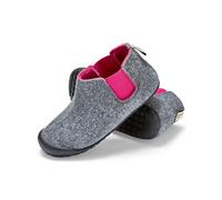 Gumbies Brumby Boot Indoor & Outdoor Slippers | Easy Slip On House Shoes with Recycled Materials, Ideas for Gift Giving for Men & Women, Grey & Pink, UK 3