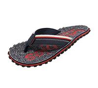 Gumbies Cairns Flip-Flops | Unisex Soft-Footbed Sandals with Recycled Rubber Outsole & Cotton Straps | Lightweight, Comfortable & Stylish Summer Footwear | Red | EU 43