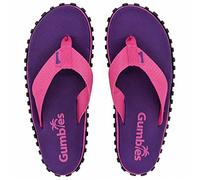 Gumbies Duckbill Unisex Flip-Flops with Recycled Plastic Straps and Recycled Rubber Sole - Comfort Guaranteed - Purple - 8