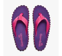 Gumbies Duckbill Unisex Flip-Flops with Recycled Plastic Straps and Recycled Rubber Sole - Comfort Guaranteed - Purple - 4
