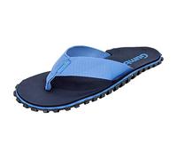 Gumbies Duckbills - Bath Slippers with Non-Slip Rubber Sole Made from Recycled Car Tyres - Soft Toe Post Made from Recycled PET Bottles, Ergonomic Footbed, Navy Light Blue, 8 UK
