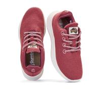 Gumbies Gumrunner Sneakers | Unisex Lightweight Travel Sneakers with Wool Blend Upper, Cotton Lining & Recycled Rubber Outsole | Breathable, Comfortable & Durable | Berry | EU 38
