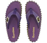 Gumbies Islander Flip-Flops | Unisex Classic Canvas Flip-Flops with Recycled Rubber Outsole & Cotton Footbed | Contoured, Lightweight & Everyday Comfortable | Classic Purple | EU 42