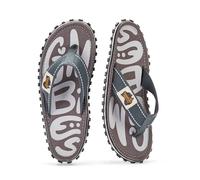 Gumbies Islander Flip-Flops | Unisex Classic Canvas Flip-Flops with Recycled Rubber Outsole & Cotton Footbed | Contoured, Lightweight & Everyday Comfortable - Urban Grey [EU 44]