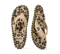 Gumbies Islander Flip-Flops | Unisex Classic Canvas Flip-Flops with Recycled Rubber Outsole & Cotton Footbed | Contoured, Lightweight & Everyday Comfortable - Leopard [EU 36]