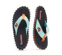 Gumbies Islander Flip-Flops | Unisex Classic Canvas Flip-Flops with Recycled Rubber Outsole & Cotton Footbed | Contoured, Lightweight & Everyday Comfortable - Tricolor Black [EU 45]